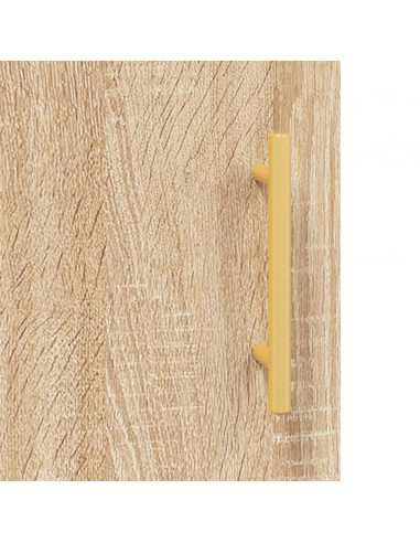 Armadietti a Parete 2 pz Rovere Sonoma in Legno Multistrato