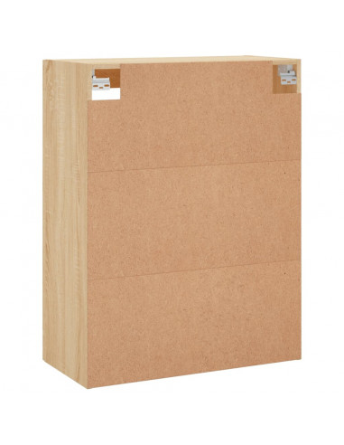 Armadietti a Parete 2 pz Rovere Sonoma in Legno Multistrato