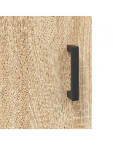 Armadietti a Parete 2 pz Rovere Sonoma in Legno Multistrato