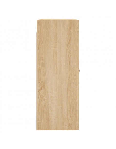 Armadietti a Parete 2 pz Rovere Sonoma in Legno Multistrato