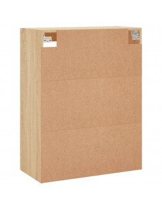 Armadietti a Parete 2 pz Rovere Sonoma in Legno Multistrato 2