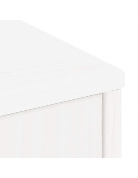 Armadietti Laterali 4 pz ODDA Bianco 40x24x79 cm Legno di Pino