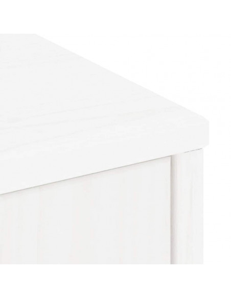 Armadietti Laterali 4 pz ODDA Bianco 40x24x79 cm Legno di Pino