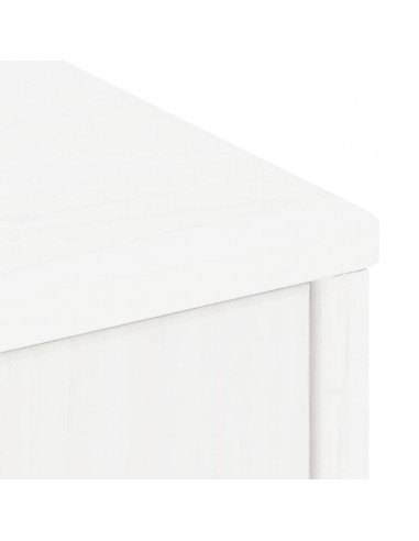 Armadietti Laterali 5 pz ODDA Bianco 40x24x79 cm Legno di Pino