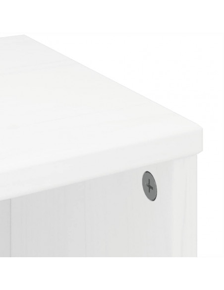 Armadietti Laterali 6 pz ODDA Bianco 40x24x79 cm Legno di Pino