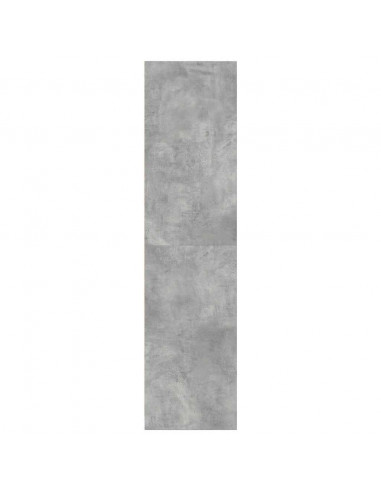 Armadio Grigio Cemento 80x50x200 cm in Legno Multistrato