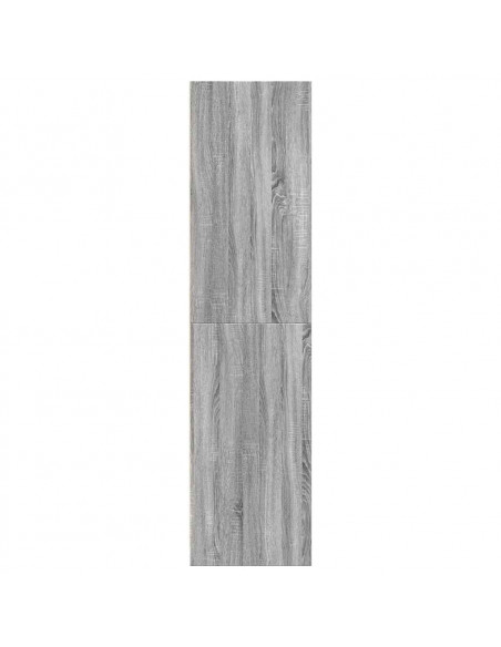 Armadio Grigio Sonoma 80x50x200 cm in Legno Multistrato