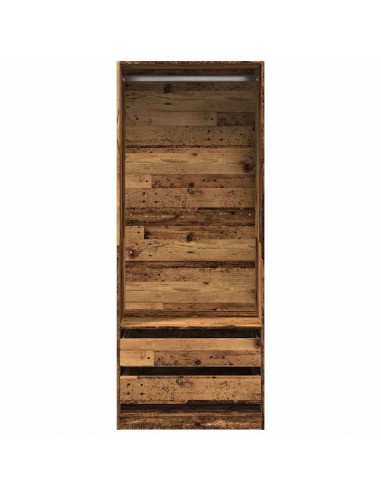 Armadio Legno Antico 80x50x200 cm in Legno Multistrato