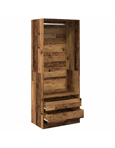 Armadio Legno Antico 80x50x200 cm in Legno Multistrato