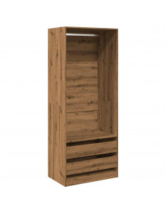 Armadio Rovere Artigianale 80x50x200 cm in Legno Multistrato