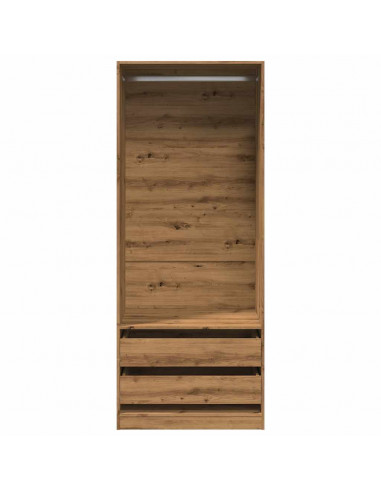 Armadio Rovere Artigianale 80x50x200 cm in Legno Multistrato