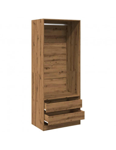 Armadio Rovere Artigianale 80x50x200 cm in Legno Multistrato