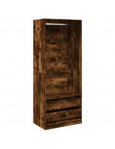 Armadio Rovere Fumo 80x50x200 cm in Legno Multistrato