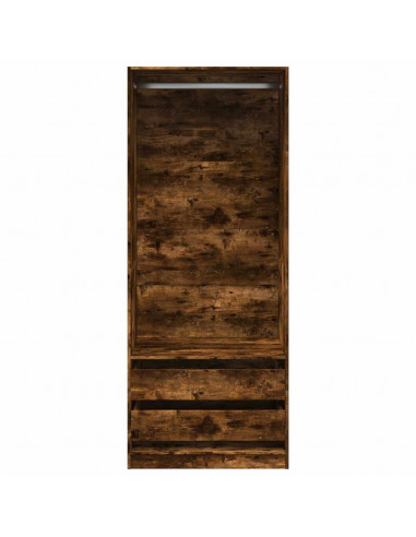 Armadio Rovere Fumo 80x50x200 cm in Legno Multistrato