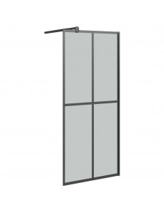 Cabina Doccia 90x195 cm Vetro Temperato Scuro