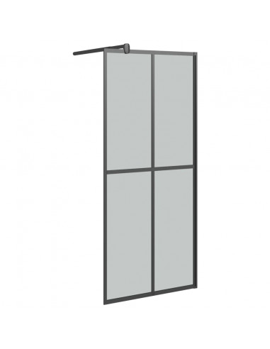Cabina Doccia 90x195 cm Vetro Temperato Scuro
