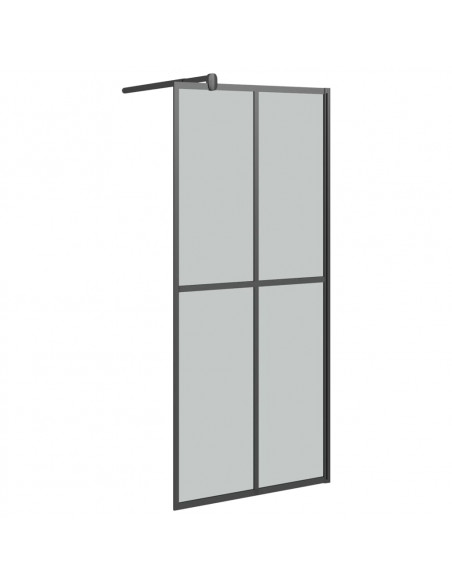 Cabina Doccia 90x195 cm Vetro Temperato Scuro