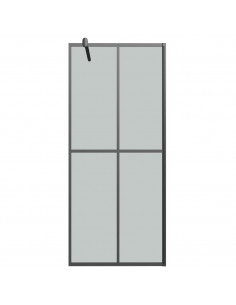 Cabina Doccia 90x195 cm Vetro Temperato Scuro 2