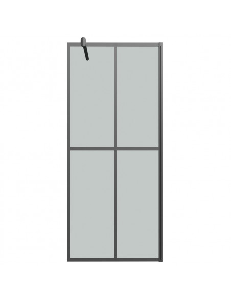 Cabina Doccia 90x195 cm Vetro Temperato Scuro