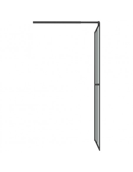 Cabina Doccia 90x195 cm Vetro Temperato Scuro