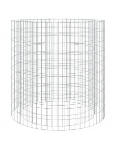 Caminetto a Gabbione Ø 100 cm Ferro Zincato