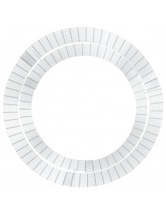 Caminetto a Gabbione Ø 100 cm Ferro Zincato 2