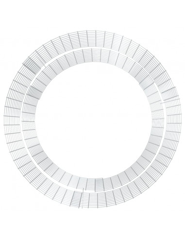 Caminetto a Gabbione Ø 100 cm Ferro Zincato