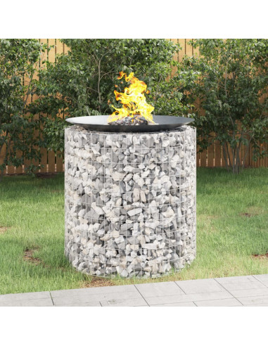 Caminetto a Gabbione Ø 100 cm Ferro Zincato