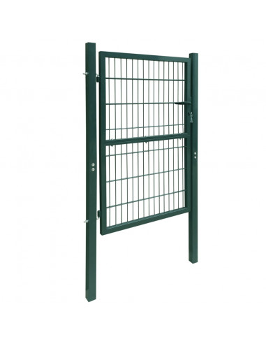 Cancello da Giardino 2D (Singolo) Verde 106 x 230 cm