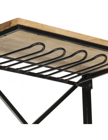 Cantinetta per Vini a Trattore Bianca 49x31x172 cm Mango Grezzo