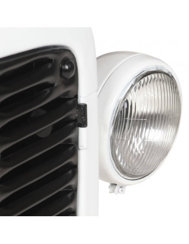 Cantinetta per Vini a Trattore Bianca 49x31x172 cm Mango Grezzo