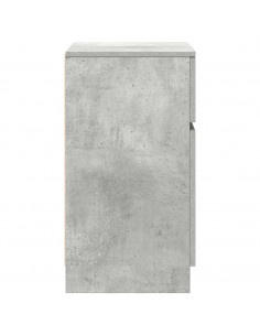 Comodini 2 pz Grigio Cemento 39x35x65 cm in Legno Multistrato 2