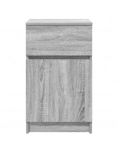 Comodini 2 pz Grigio Sonoma 39x35x65 cm in Legno Multistrato