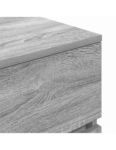 Comodini 2 pz Grigio Sonoma 39x35x65 cm in Legno Multistrato