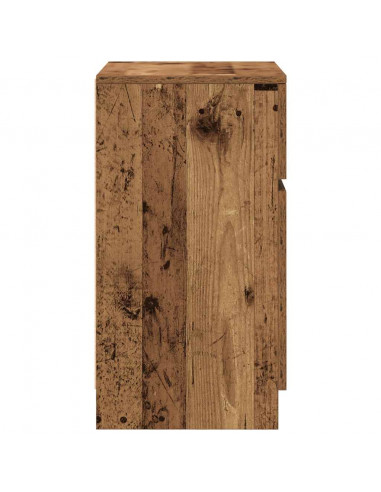 Comodini 2 pz Legno Antico 39x35x65 cm in Legno Multistrato