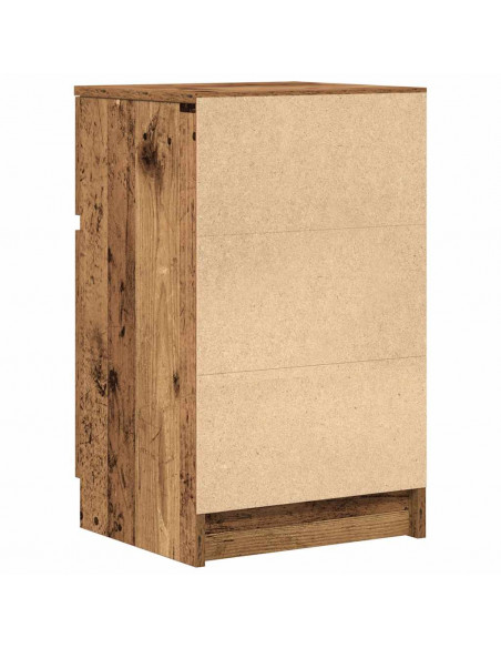 Comodini 2 pz Legno Antico 39x35x65 cm in Legno Multistrato