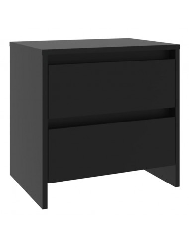 Comodini 2 pz Neri 45x34,5x44,5 cm in Truciolato