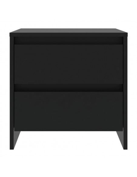 Comodini 2 pz Neri 45x34,5x44,5 cm in Truciolato