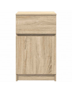 Comodini 2 pz Rovere Sonoma 39x35x65 cm in Legno Multistrato