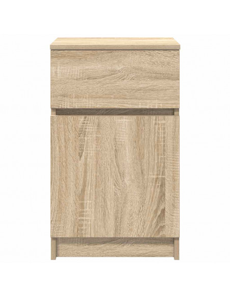 Comodini 2 pz Rovere Sonoma 39x35x65 cm in Legno Multistrato