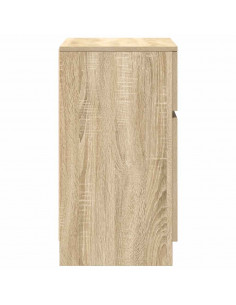 Comodini 2 pz Rovere Sonoma 39x35x65 cm in Legno Multistrato 2