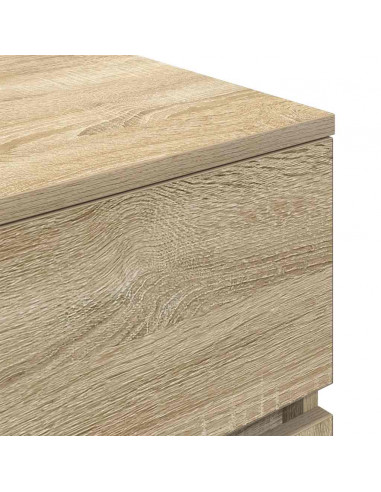 Comodini 2 pz Rovere Sonoma 39x35x65 cm in Legno Multistrato