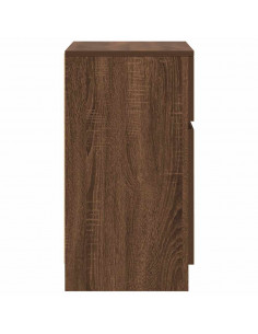 Comodini 2pz Rovere Marrone 39x35x65 cm in Legno Multistrato 2