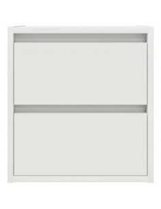 Comodini a Muro 2 pz Bianchi 38x34x40 cm