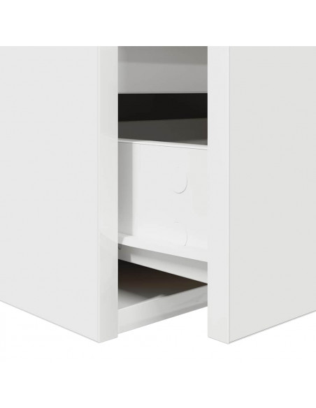 Comodini a Muro 2 pz Bianchi 38x34x40 cm