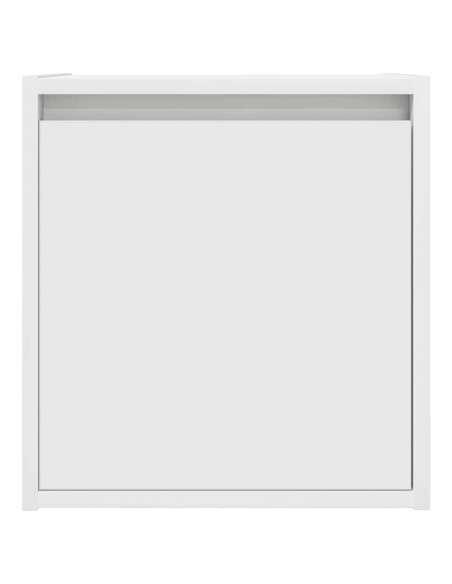 Comodini a Muro 2 pz Bianchi 38x34x40 cm