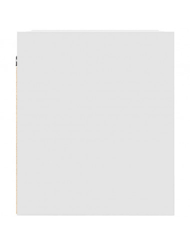 Comodini a Muro 2 pz Bianchi 38x34x40 cm