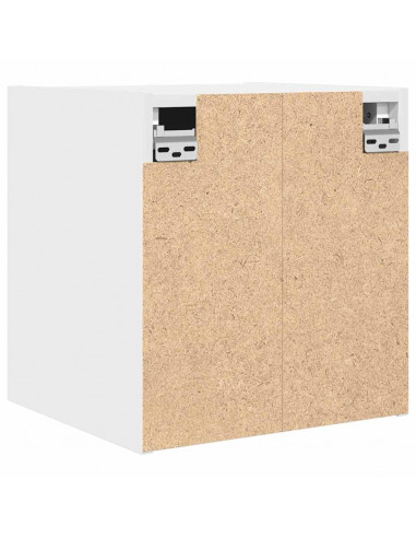 Comodini a Muro 2 pz Bianchi 38x34x40 cm