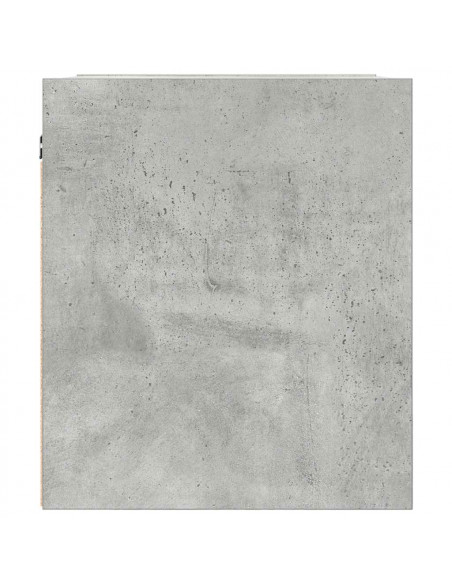 Comodini a Muro 2 pz Grigio Cemento 38x34x40 cm