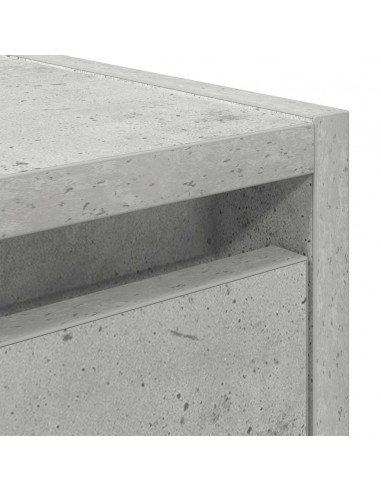 Comodini a Muro 2 pz Grigio Cemento 38x34x40 cm